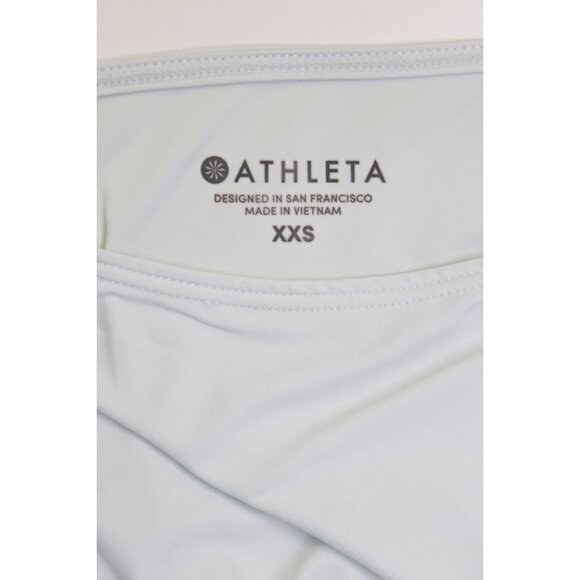 Athleta Sunlover Hilo UPF Dress Asymmetric Scoop Neck‎ Short Sleeve Spring Mint - Picture 4 of 8